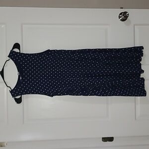 Navy polka dot dress